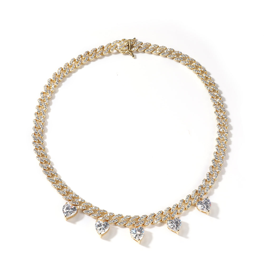 "SWEETHEART" CUBAN LINK NECKLACE