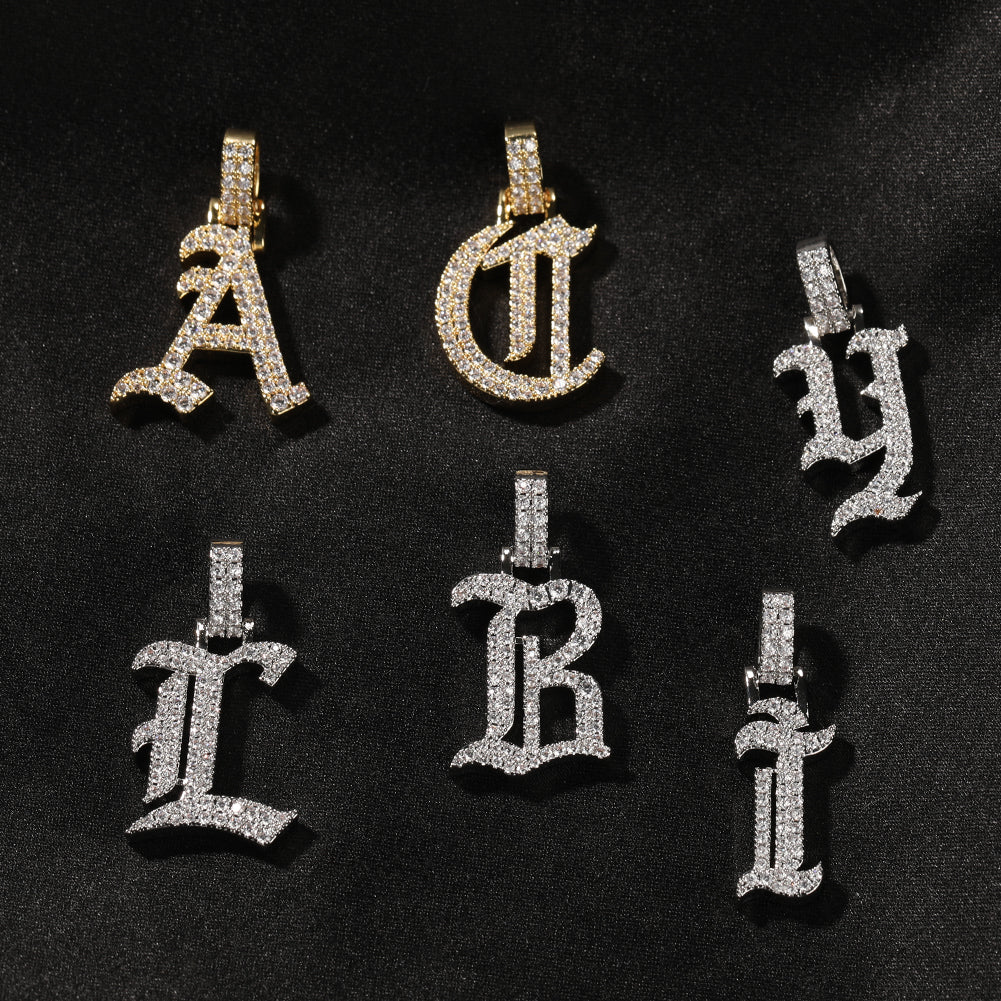 MICRO CUBAN INITIAL NECKLACE