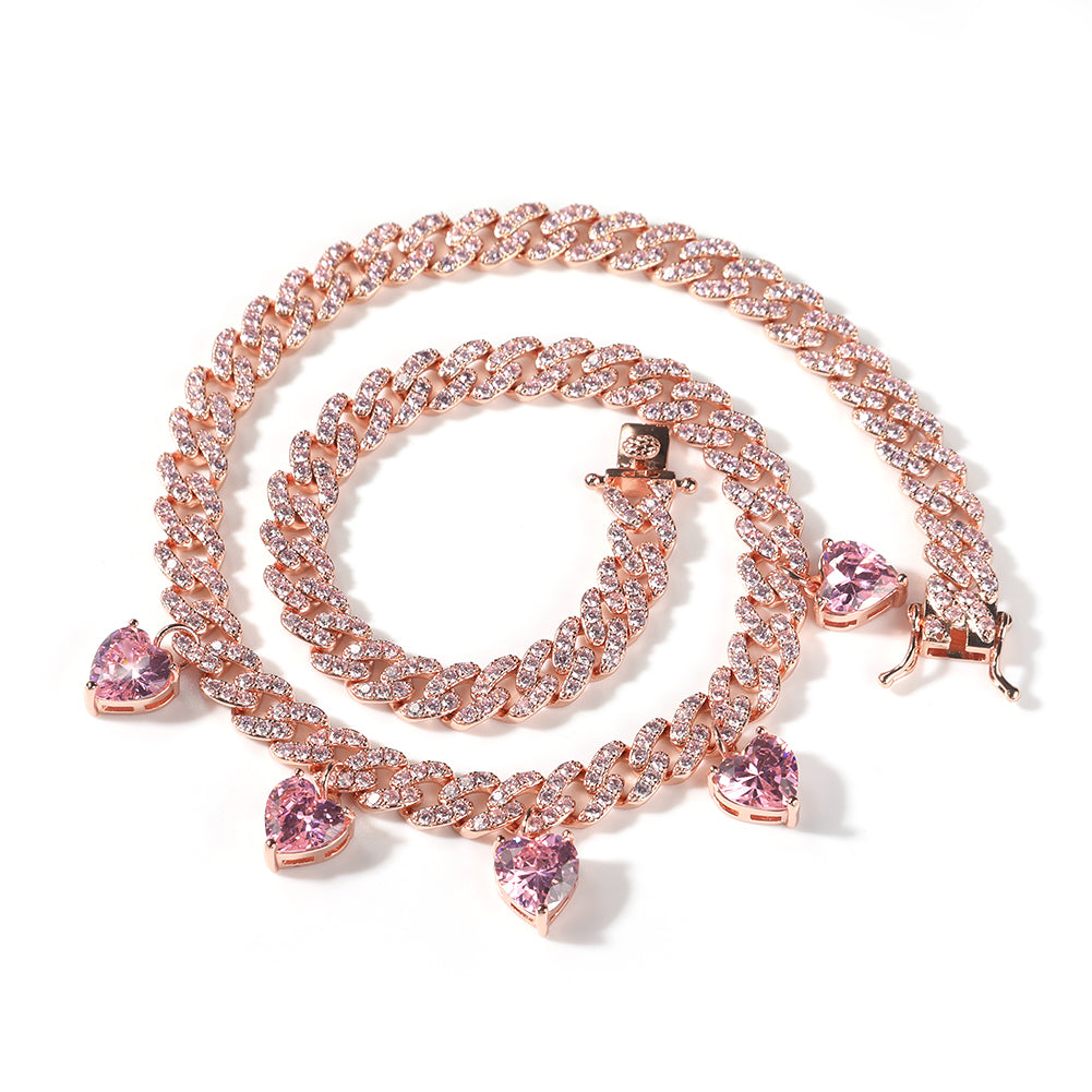 "SWEETHEART" CUBAN LINK NECKLACE