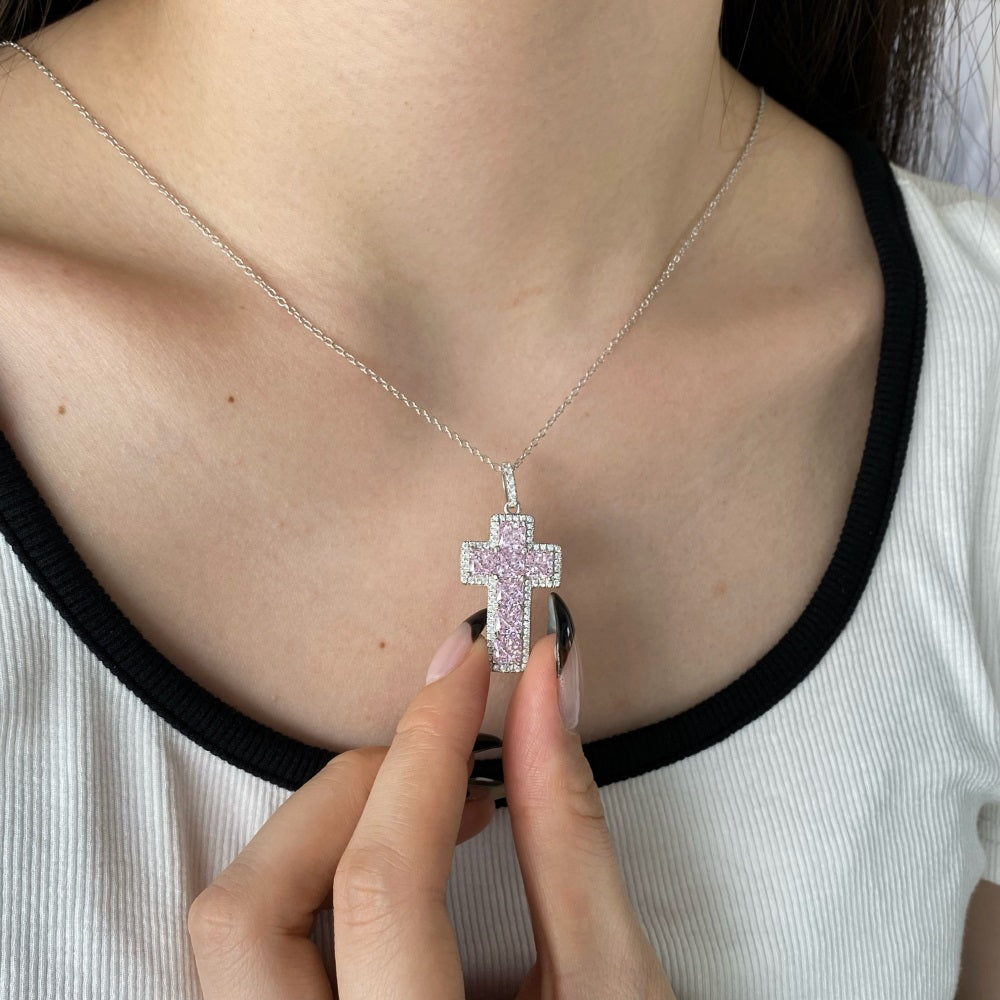 DIAMOND PINK CROSS