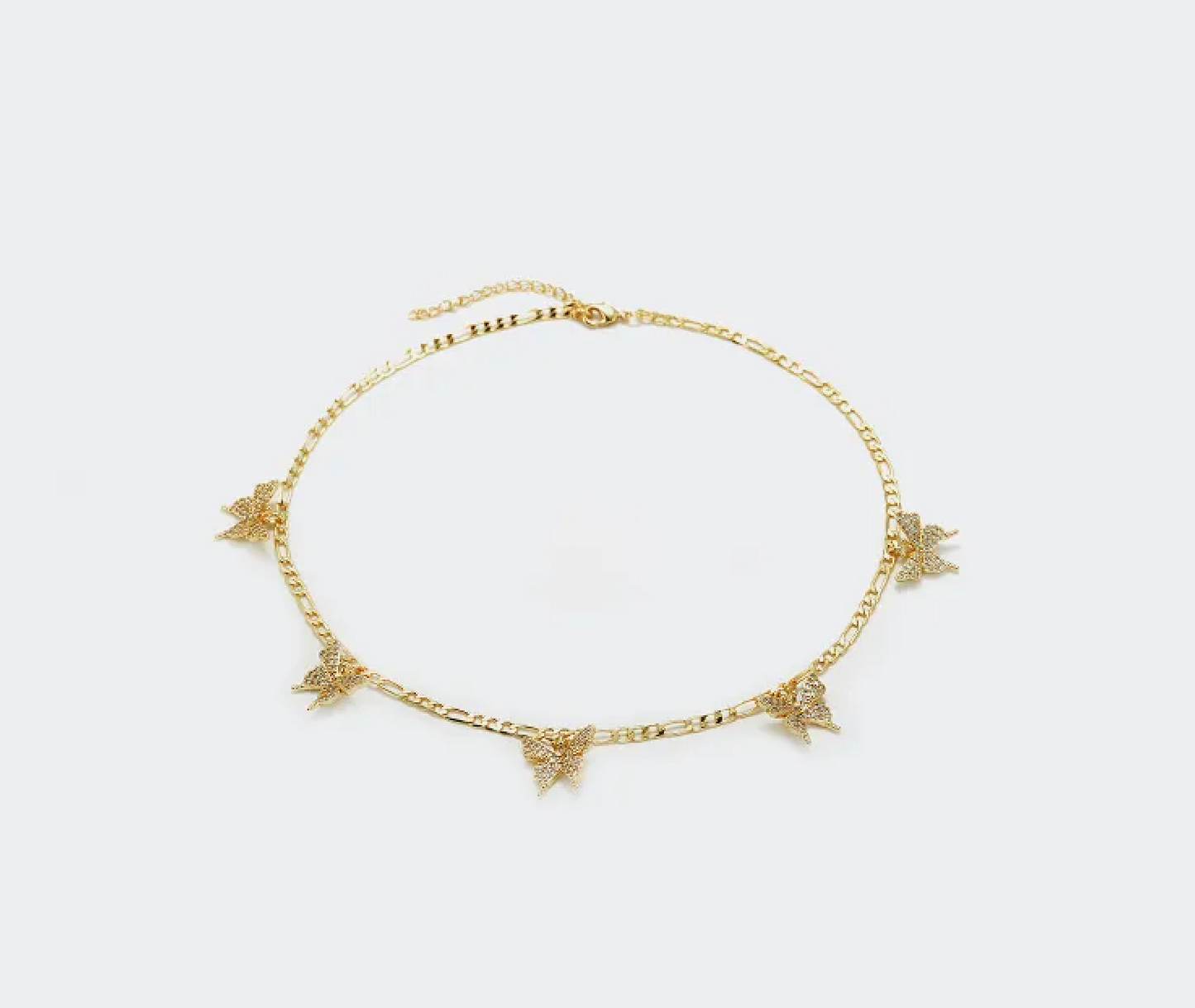 ARIANA PAVÉ FIGARO NECKLACE