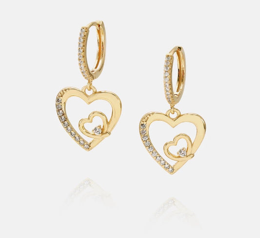 CORAZONCITO PAVÉ EARRINGS