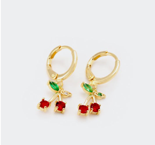 CHERRY DROP EARRINGS