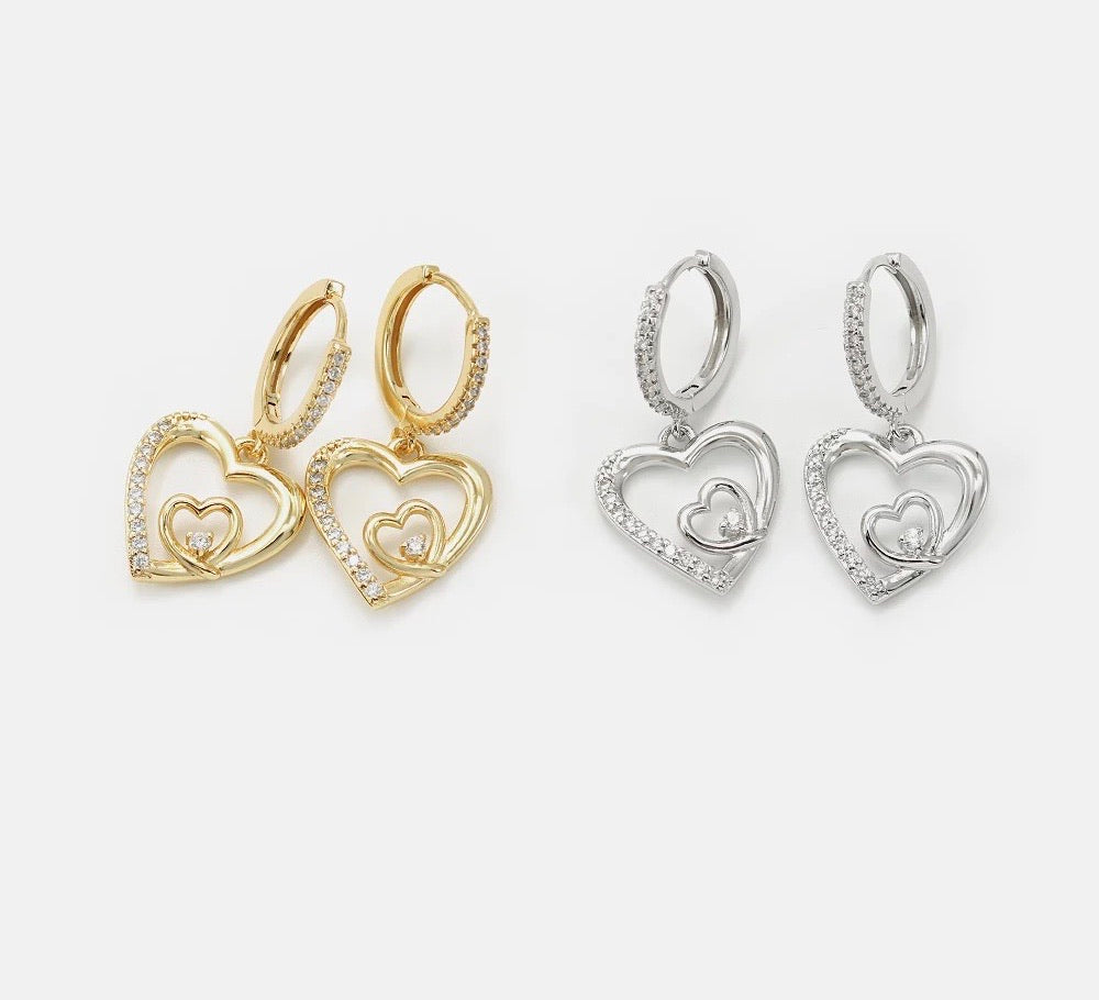 CORAZONCITO PAVÉ EARRINGS