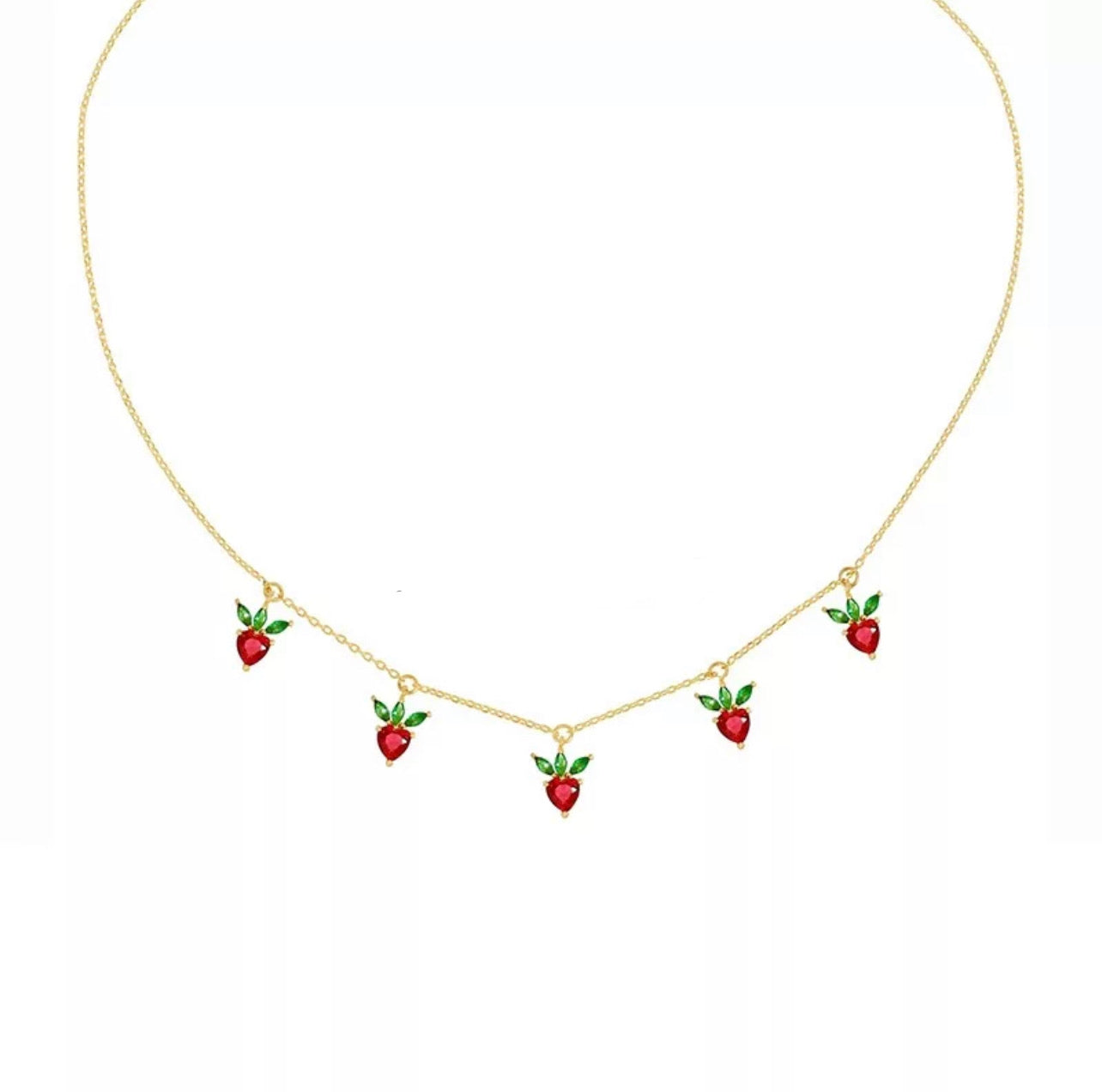 “STRAWBERRY SODA” CHOKER NECKLACE