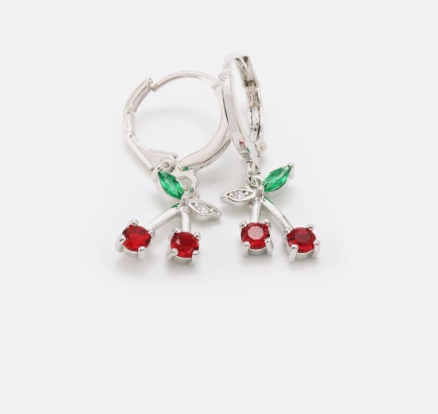 CHERRY DROP EARRINGS