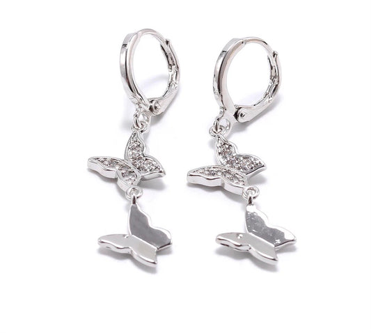 BUTTERFLY DROP EARRINGS