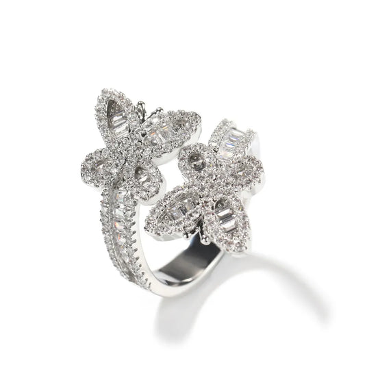 BUTTERFLY BAGUETTE RING