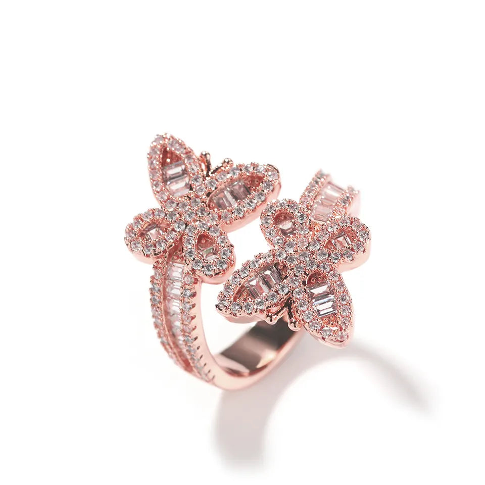 BUTTERFLY BAGUETTE RING