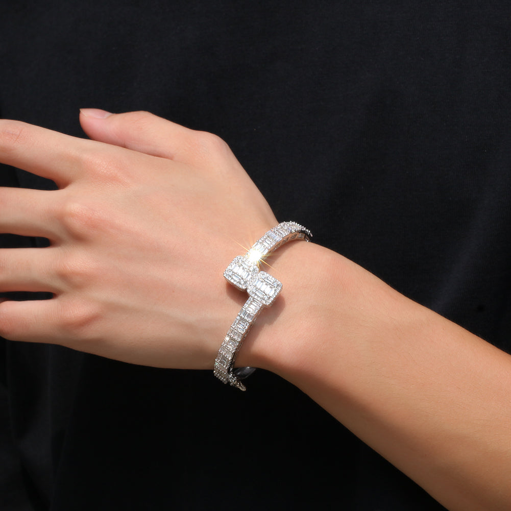 ICED OUT BAGUETTE BRACELET