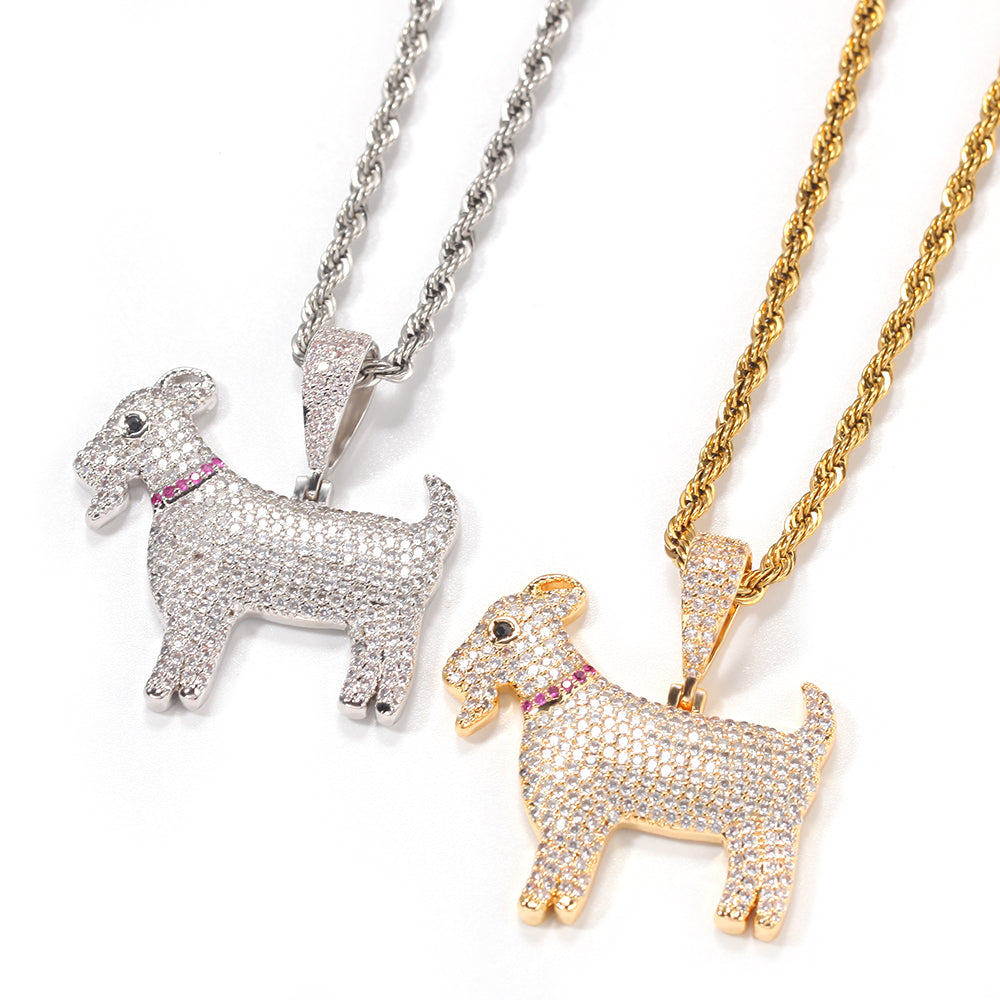 ICED OUT GOAT ROPE CHAIN