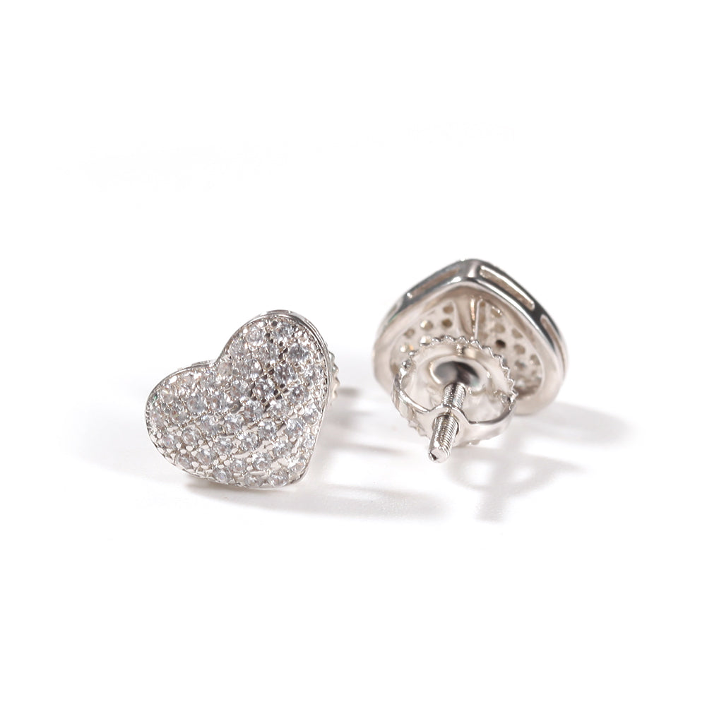 CORAZÓN SCREW BACK STUD EARRINGS