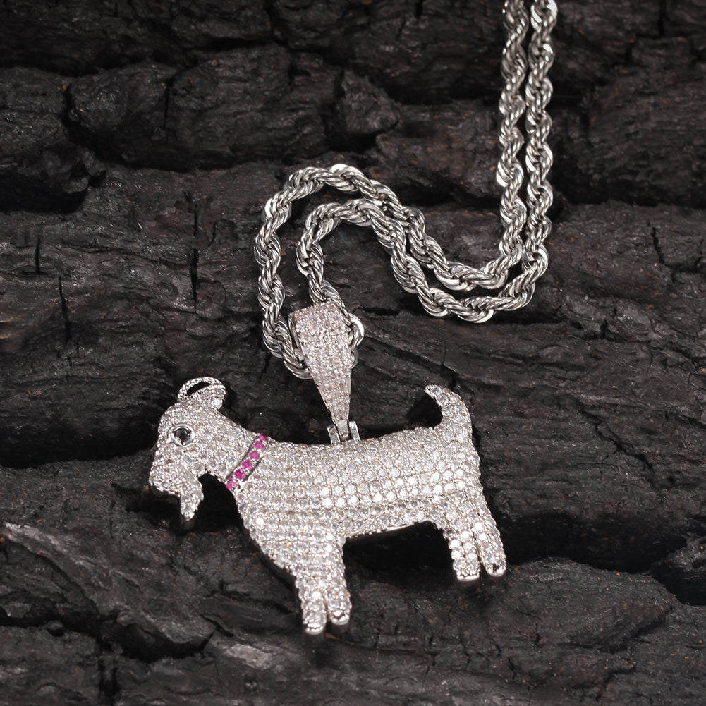 ICED OUT GOAT ROPE CHAIN