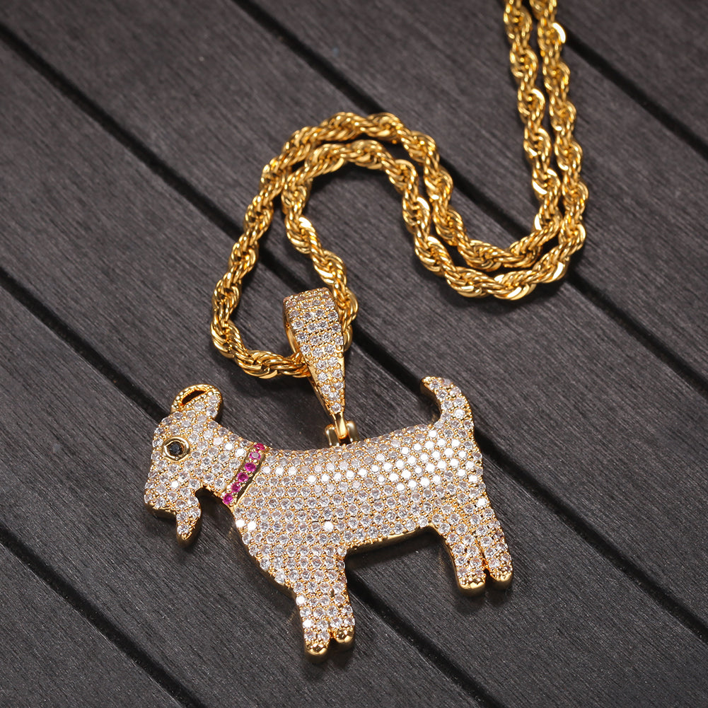 ICED OUT GOAT ROPE CHAIN