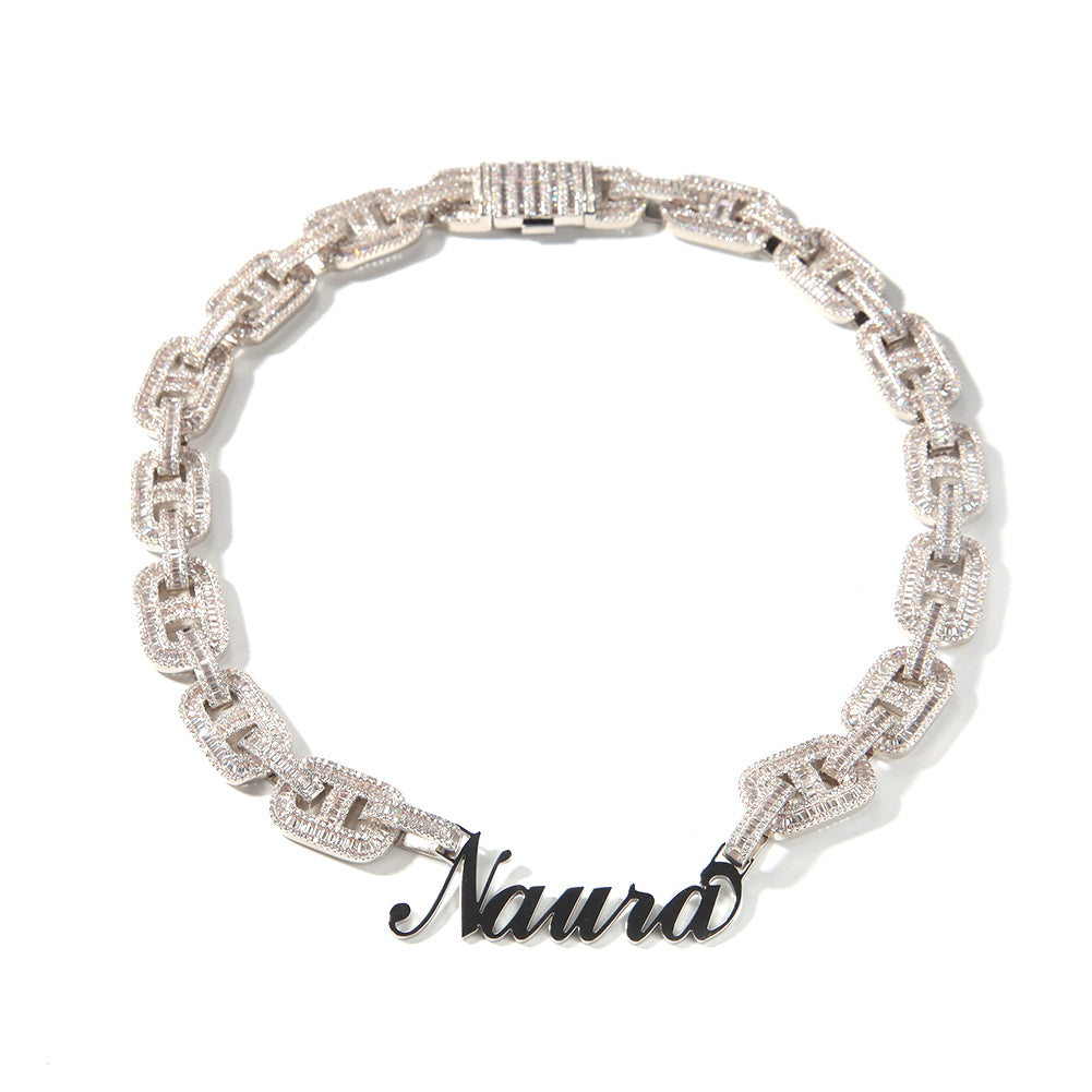 CUSTOM NAME COFFEE BEAN NECKLACE