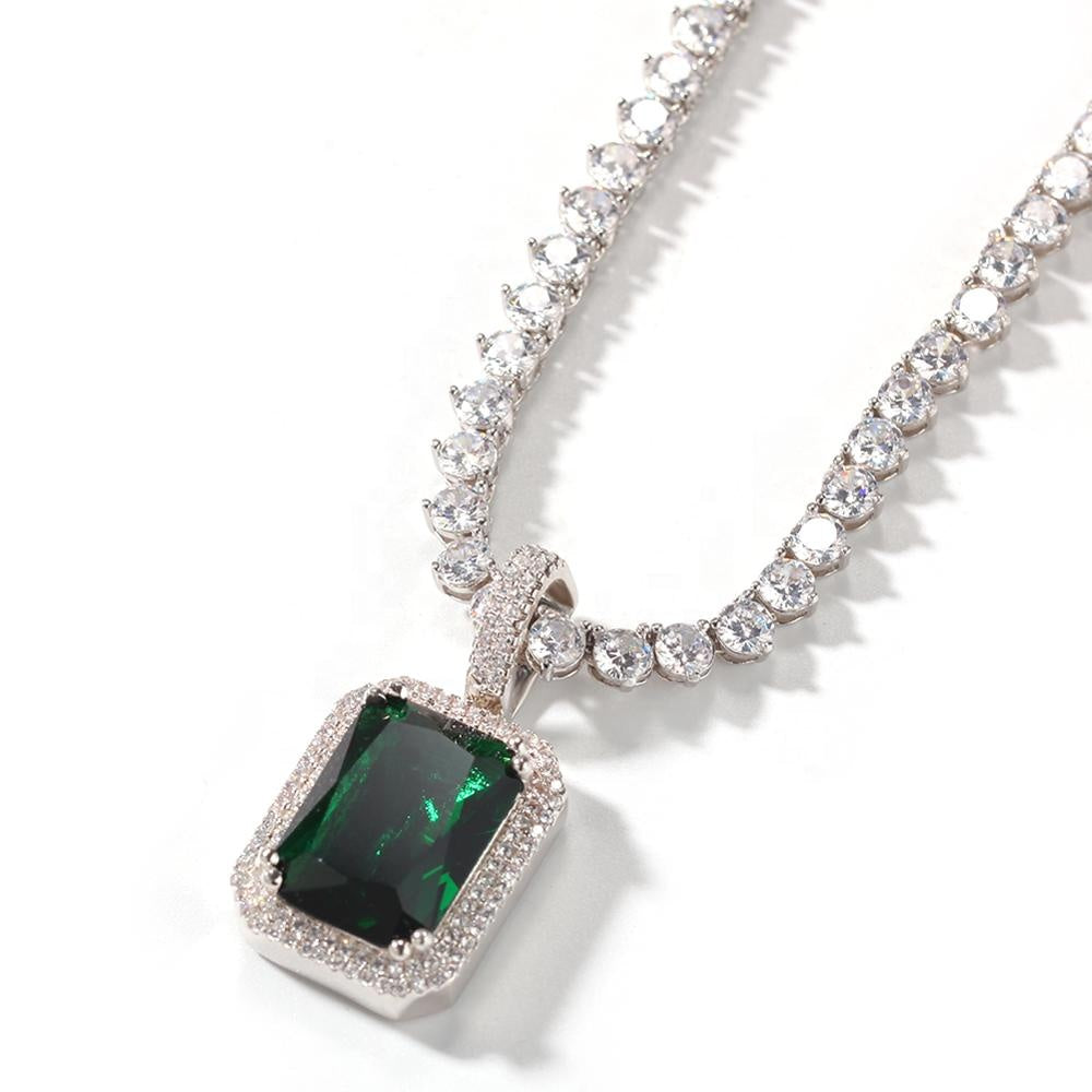 GEM PENDANT TENNIS NECKLACE