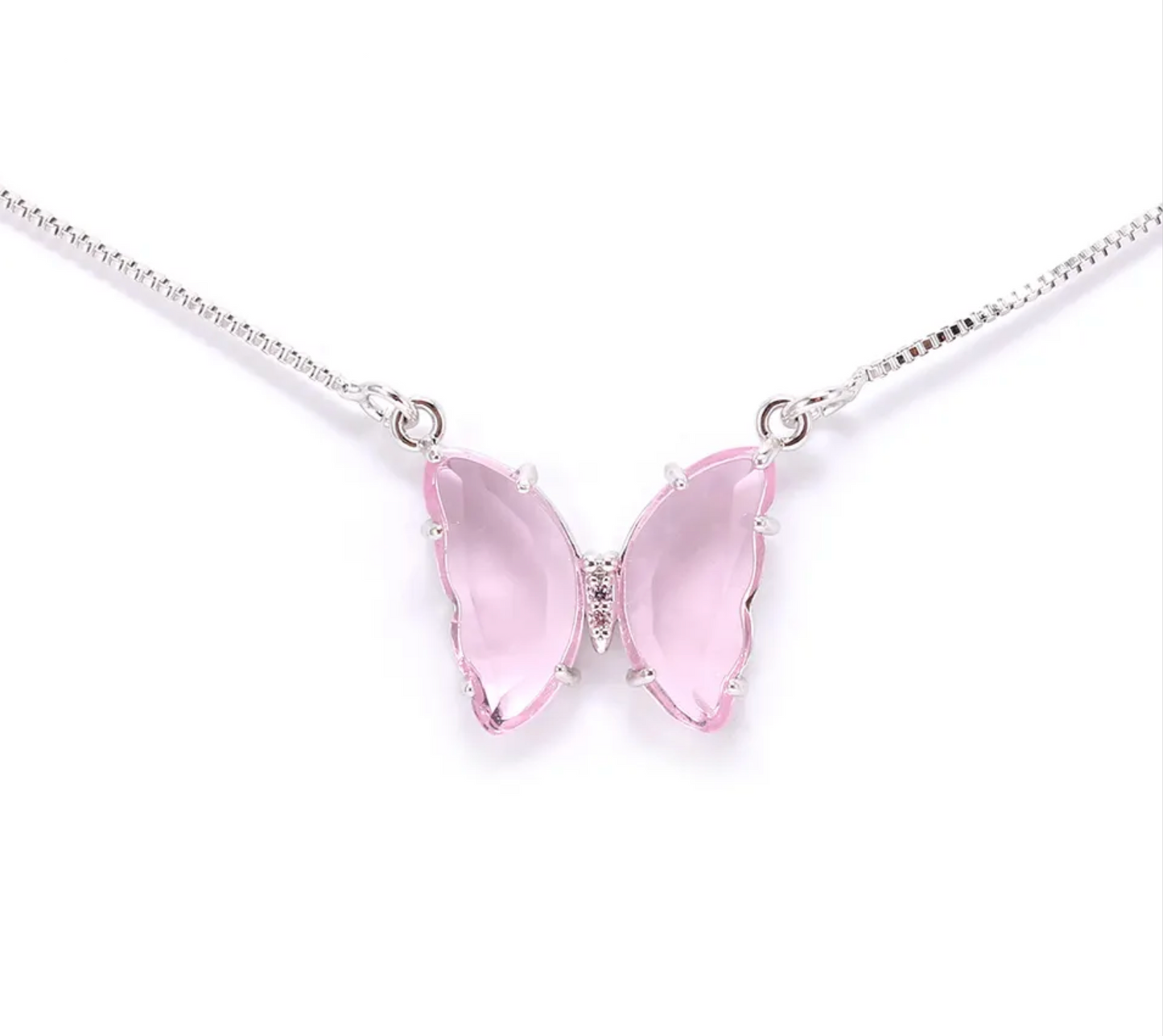 ROSALIE GLASS BUTTERLY NECKLACE