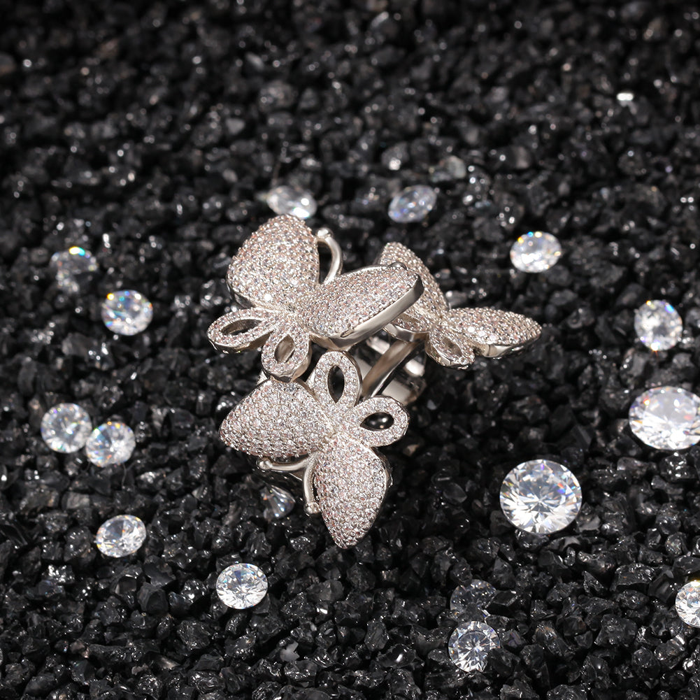 “BUTTERFLY CLUSTER” RING