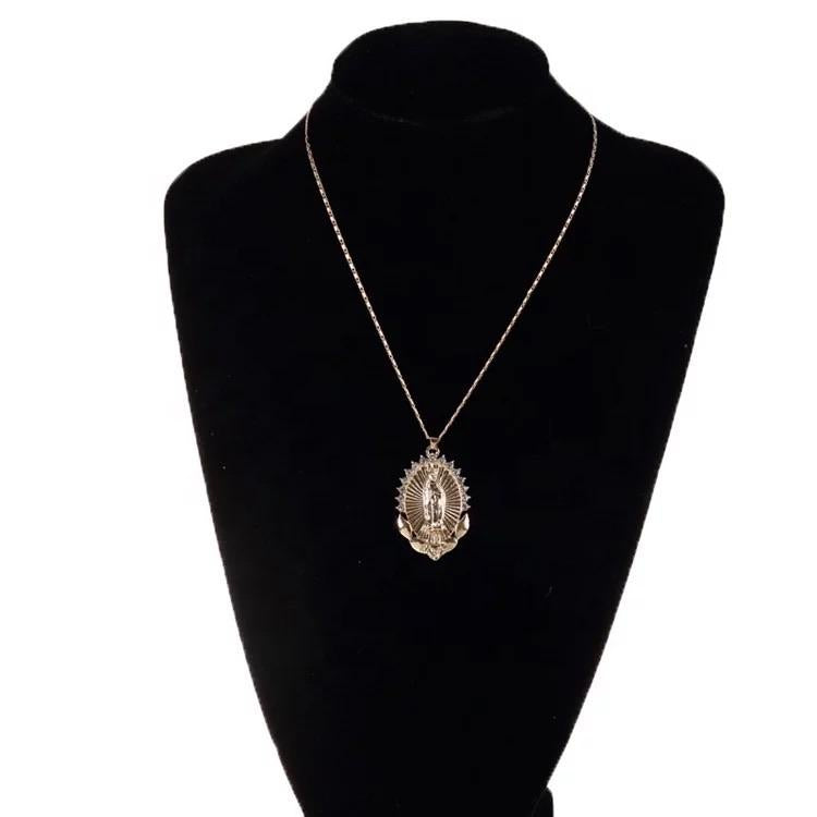 VIRGEN MARY DIAMOND NECKLACE