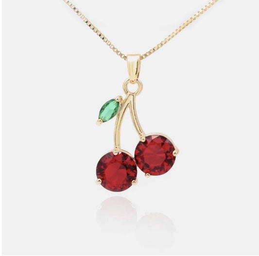 CHERRY DROP NECKLACE