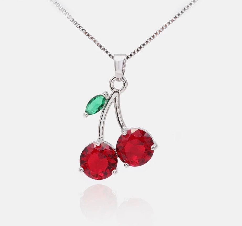 CHERRY DROP NECKLACE