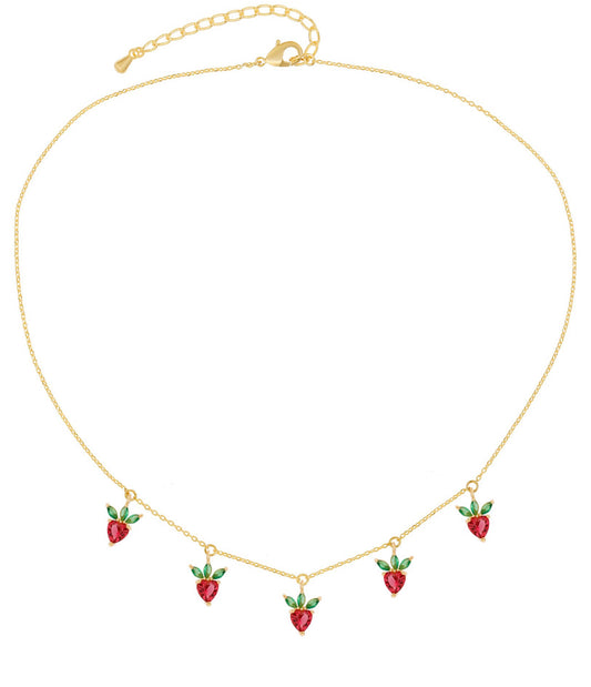 “STRAWBERRY SODA” CHOKER NECKLACE